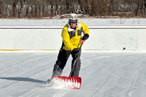 The ice rink located in Warner, NH