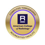 Emblem that recognizes NLH as an accredited CT facility