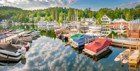 Boats on Lake Sunapee