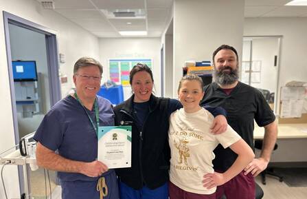 Griffin Manning, APRN, Kari Gustad, APRN, Christine Iltis, LPN, Matthew Shea, LPN