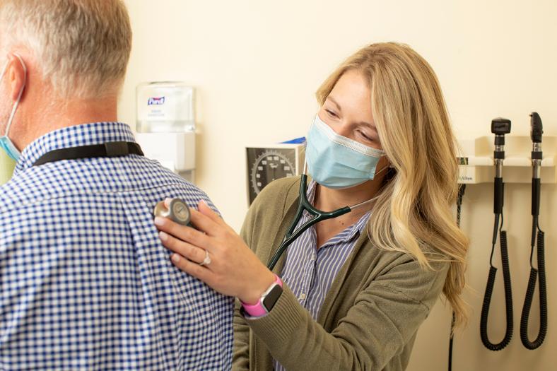 Express Care: Patient being examined by provider